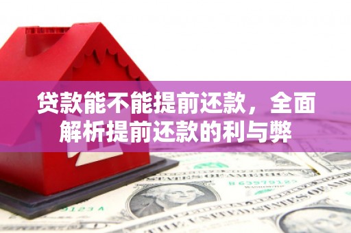 深泽贷款能不能提前还款，全面解析提前还款的利与弊