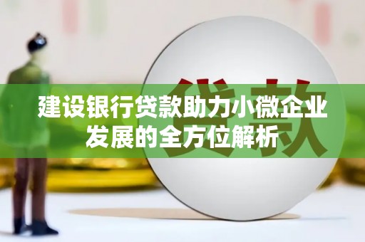 深泽建设银行贷款助力小微企业发展的全方位解析