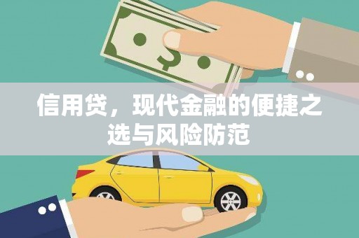 深泽信用贷，现代金融的便捷之选与风险防范
