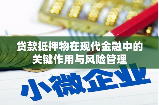 深泽贷款抵押物在现代金融中的关键作用与风险管理