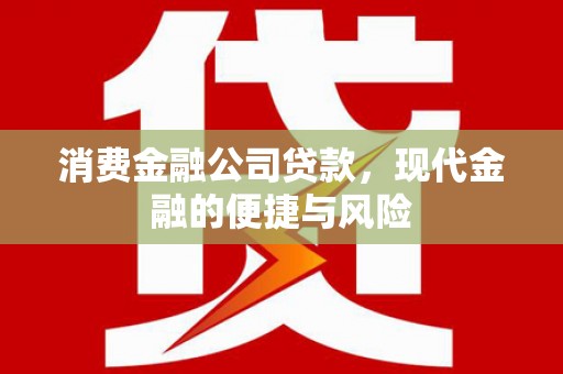 深泽消费金融公司贷款，现代金融的便捷与风险